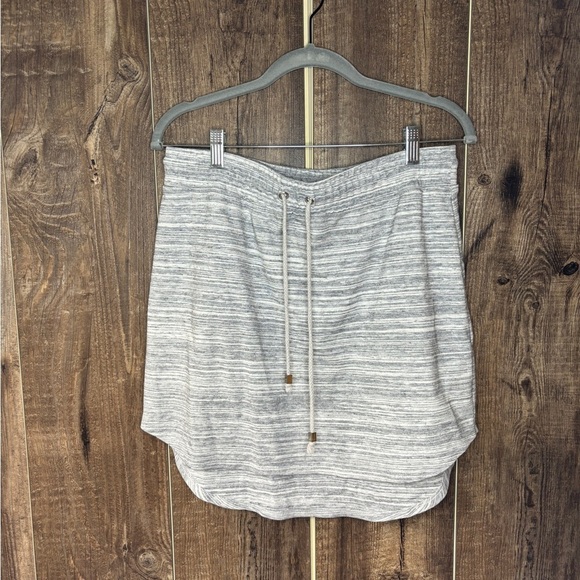 Banana Republic Gray Knit High/Low Skirt Elastic Waist Women's Size Small - Picture 1 of 7